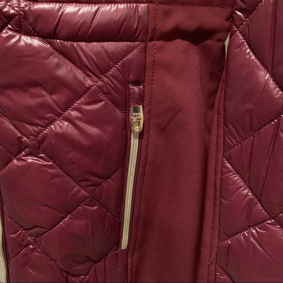 Steve Madden Coat NWT Sz Small Wine Merlot Zipper - Picture 4 of 7